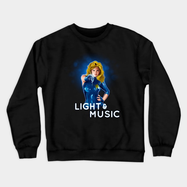 Dazzler. Light & Music Crewneck Sweatshirt by flipation